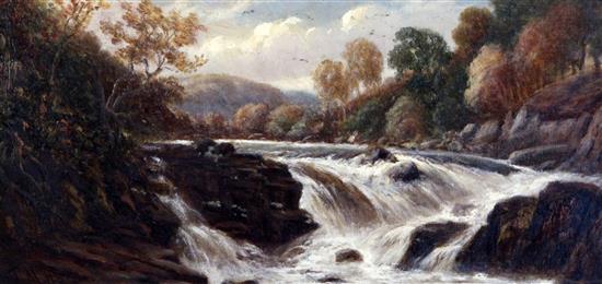 Thomas Morris Ash (fl.1882-1891) Arthog, Barmouth, Falls on the Clyde and The Estuary, Barmouth 5.5 x 11in.